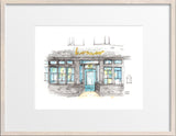 Homer, Beacon Hill, Seattle Watercolor Hand Drawing