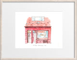 UnTable,  New York City, Restaurant Watercolor Hand Drawing