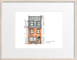 Customized Home Portrait Original Hand Drawing