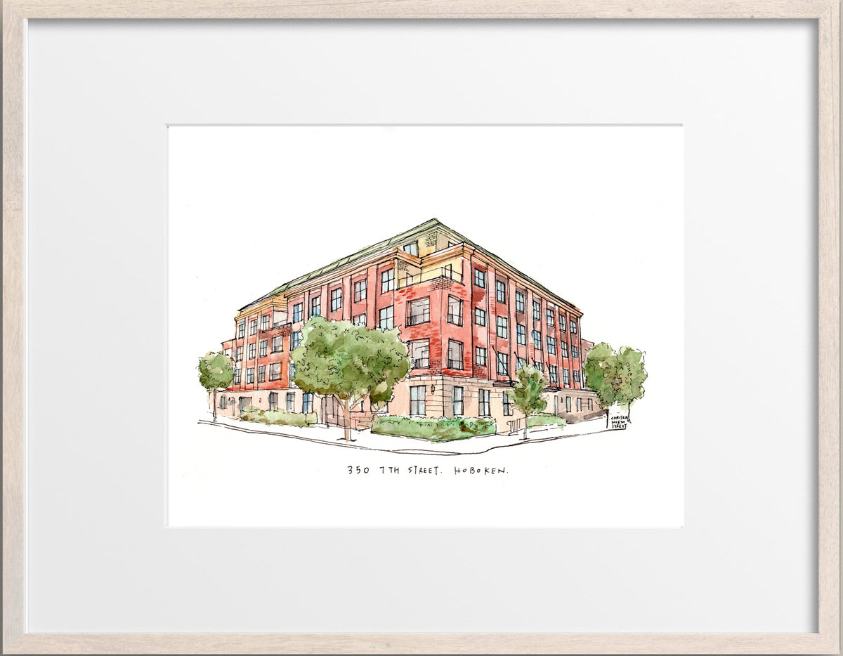 Printable Custom House Drawing/ House Sketch/ Pen and Ink House  Illustration/ Realtor Gift 