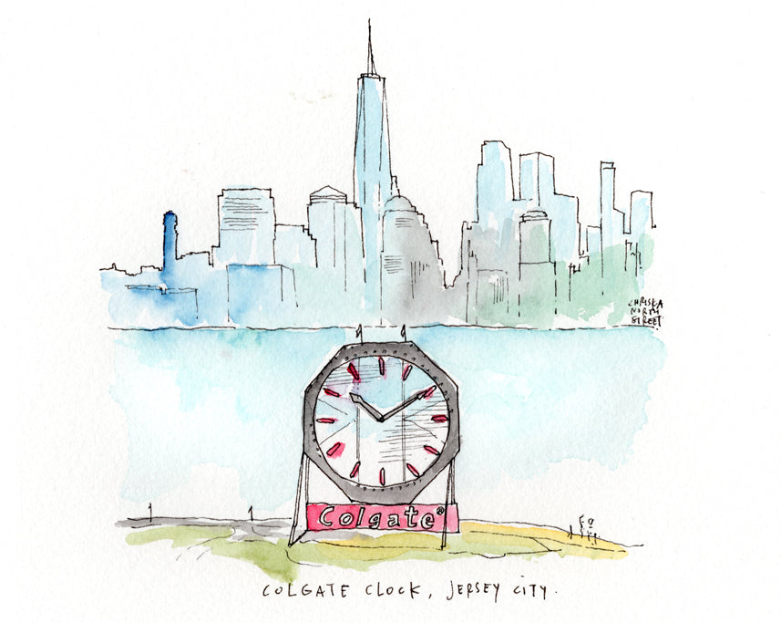 Colgate Clock - Jersey City Editorial Stock Photo - Image of