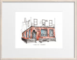Original Hand Drawing - Cork City Pub, Hoboken