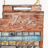 Original Hand Drawing - Porta, Jersey City