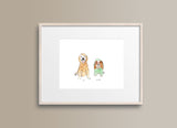 Your Pet Illustration 5 X 7"