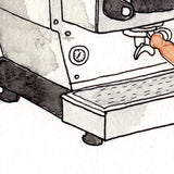 Expresso Machine Drawing