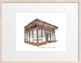 Original Hand Drawing - The Turtle Club, Hoboken