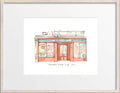 Bangkok Supper Club, New York City Restaurant Watercolor Hand Drawing