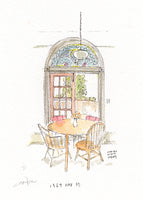 Customized Home/ Restaurant Portrait Original Hand Drawing (Interior)