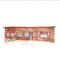 Kamonegi Seattle Watercolor Hand Drawing