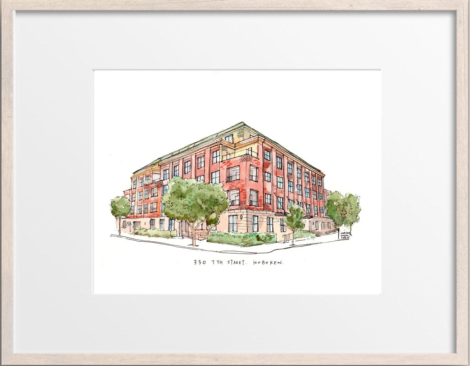 Customized Home Portrait Original Hand Drawing (Condo Building)