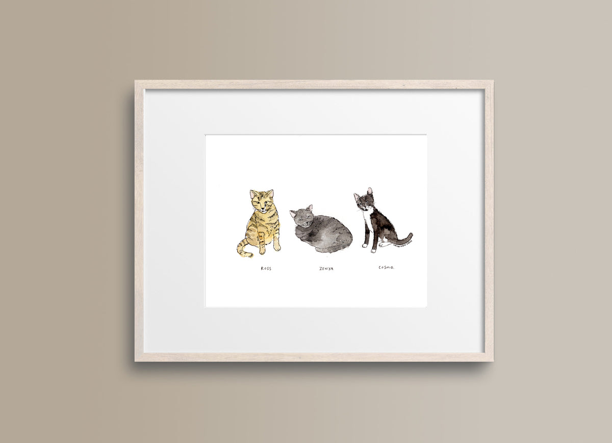 Your Pet Illustration 5 X 7"