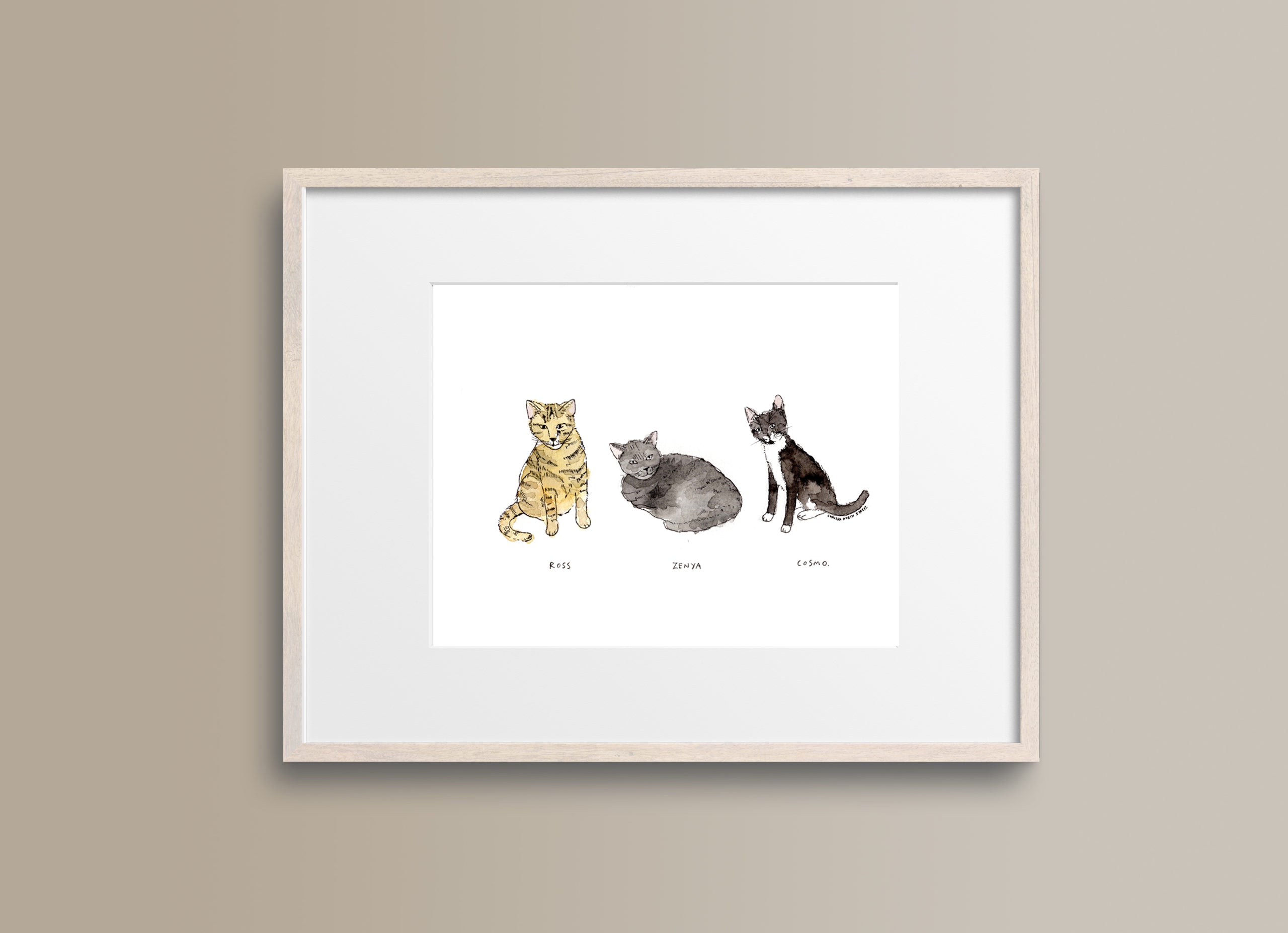 Your Pet Illustration 8 X 10"