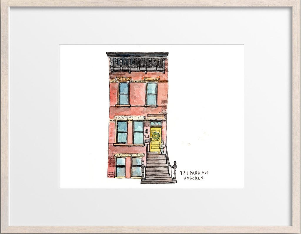 Customized Home Portrait Original Hand Drawing