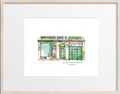 Original Hand Drawing - Antique Bar & Bakery, Hoboken