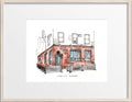 Original Hand Drawing - Cork City Pub, Hoboken