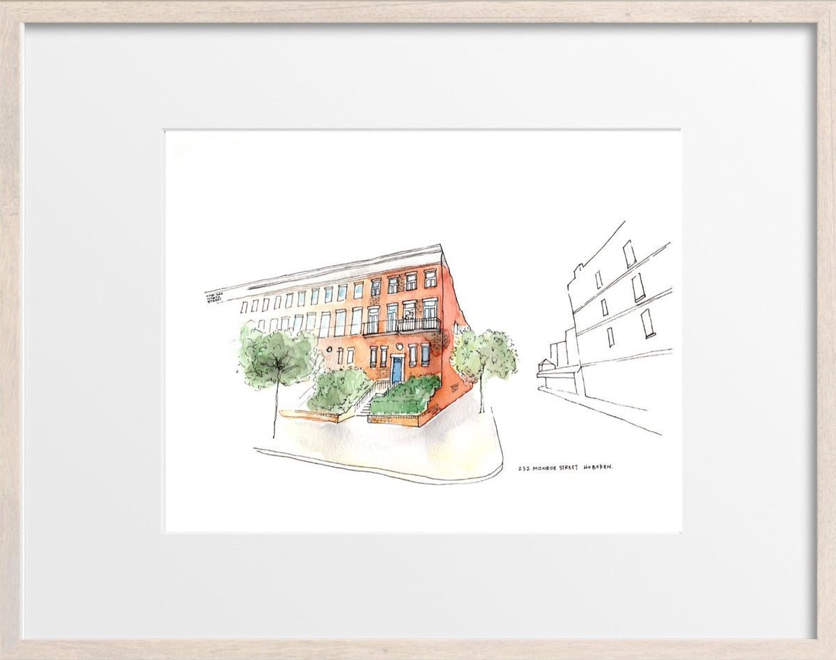 Customized Home Portrait Original Hand Drawing (Condo Building)
