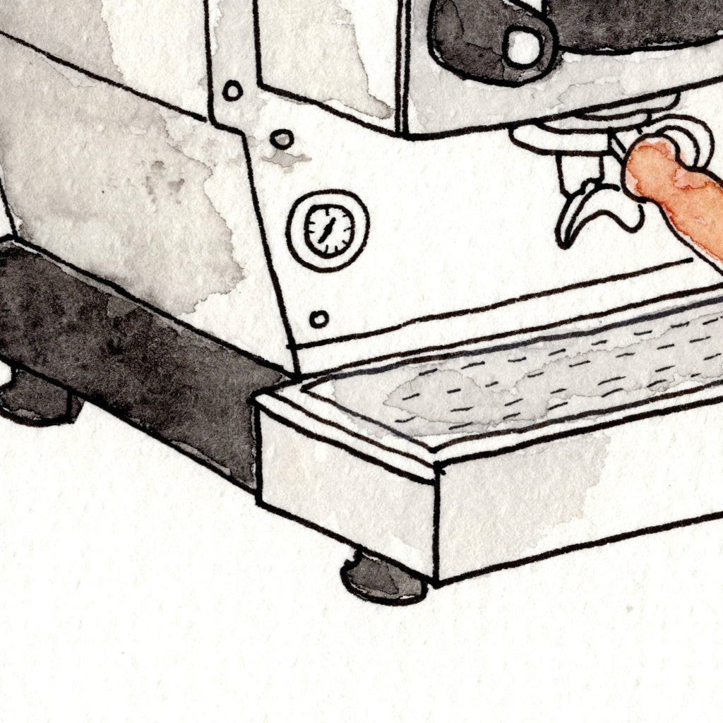 Expresso Machine Drawing
