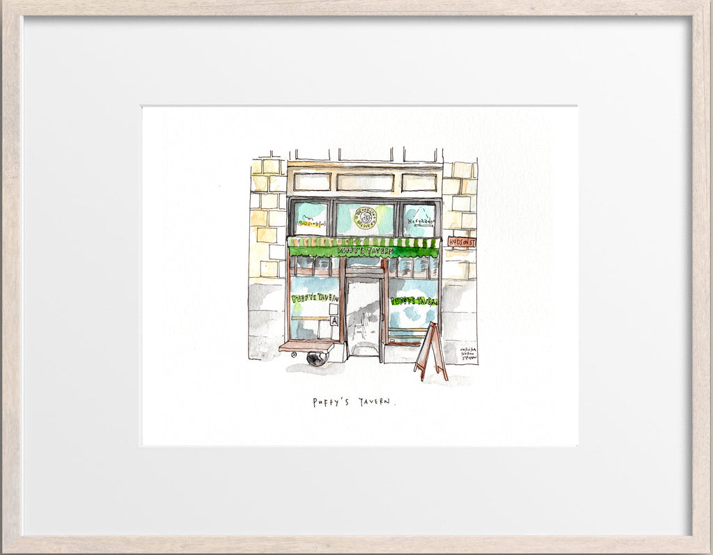 Puffy's Tavern, New York City Drawing - LIMITED EDITION