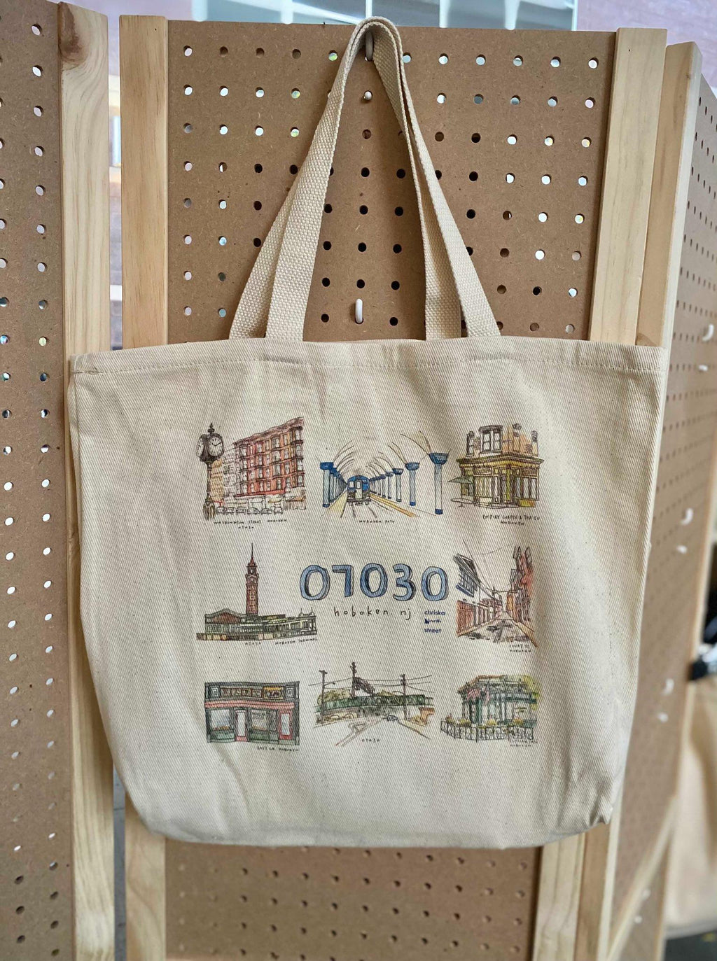Hoboken City Collage Tote 07030