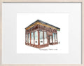 Original Hand Drawing - The Turtle Club, Hoboken
